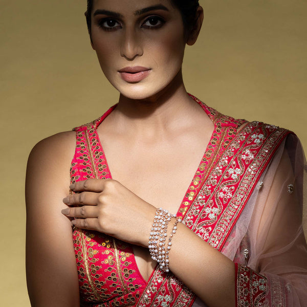 Embellished Pearl Bracelet