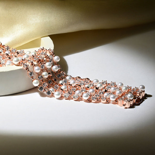 Embellished Pearl Bracelet