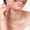 Classic Tennis Silver Necklace Set