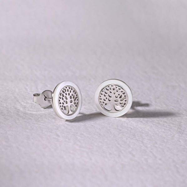 Tree of Life Silver Studs