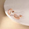 Interlinking Curve Silver Studs