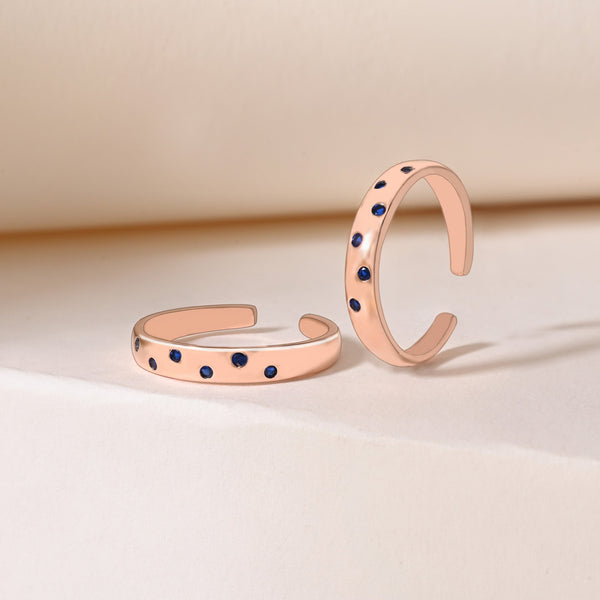 Rosé Droplets Toe Ring