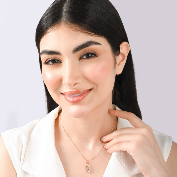 Padlock Silver Necklace