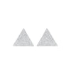 Geometric Glamour CZ Triangle Studs