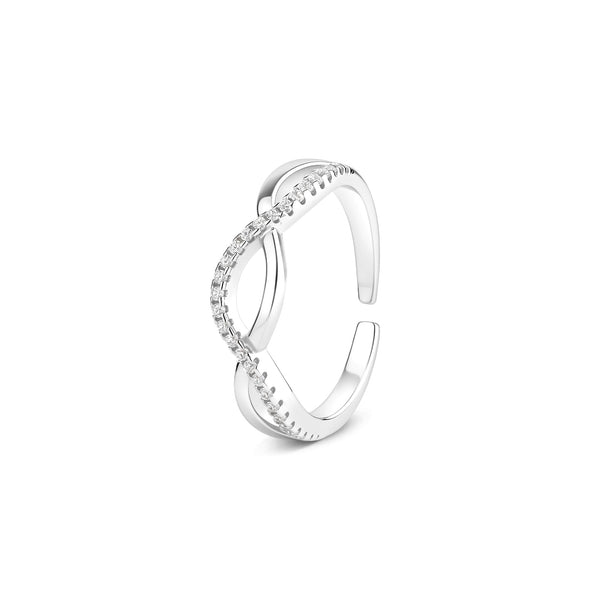 CZ Stones Infinity Toe Ring