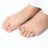 Square CZ Toe Ring