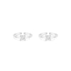 Square CZ Toe Ring
