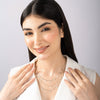 Hexa Charm Silver Necklace