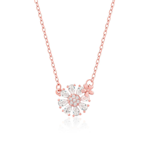 Daisy CZ Pendant Necklace