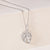 Leaf Motif CZ Pendant Necklace