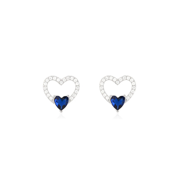Heart CZ Pendant Set
