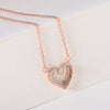CZ Heart Pendant Necklace
