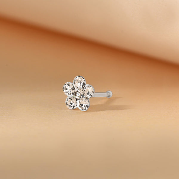 Petal Glow Nose Pin