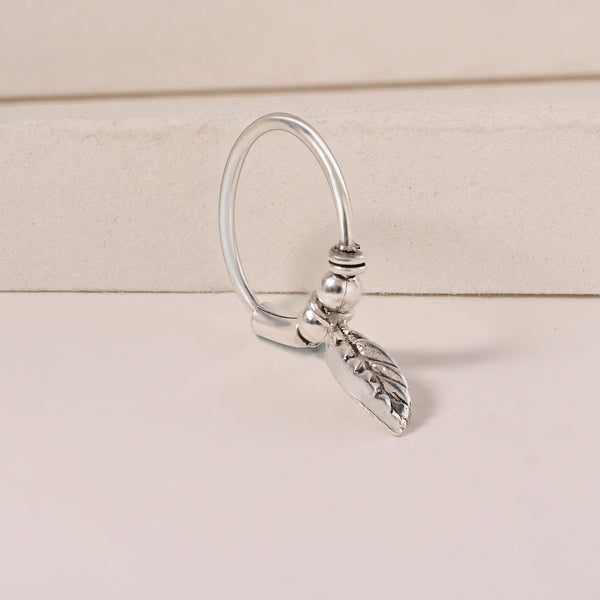 Leaf Hoop Nose Ring