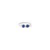 Small Blue Bead Nose Ring