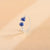 Small Blue Bead Nose Ring