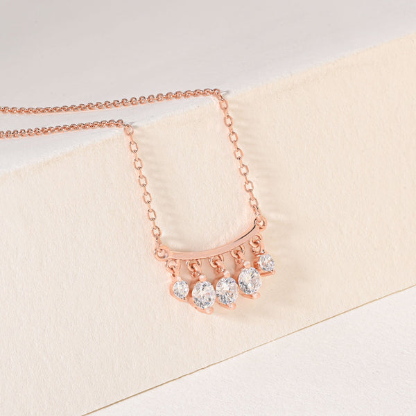 Hanging Stone Bar Necklace