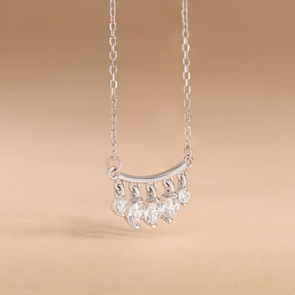 Hanging Stone Bar Necklace