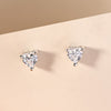 Embraced Heart Silver Studs