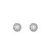 Sleek Circular Stone Studs