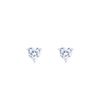 Embraced Heart Silver Studs