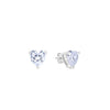 Embraced Heart Silver Studs