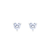 Embraced Heart Silver Studs