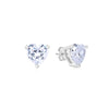 Embraced Heart Silver Studs