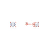 Solitaire Stud Earrings