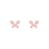 Bow Tie Stud CZ Earrings