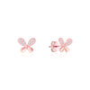 Bow Tie Stud CZ Earrings