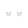 Bow Tie Stud CZ Earrings