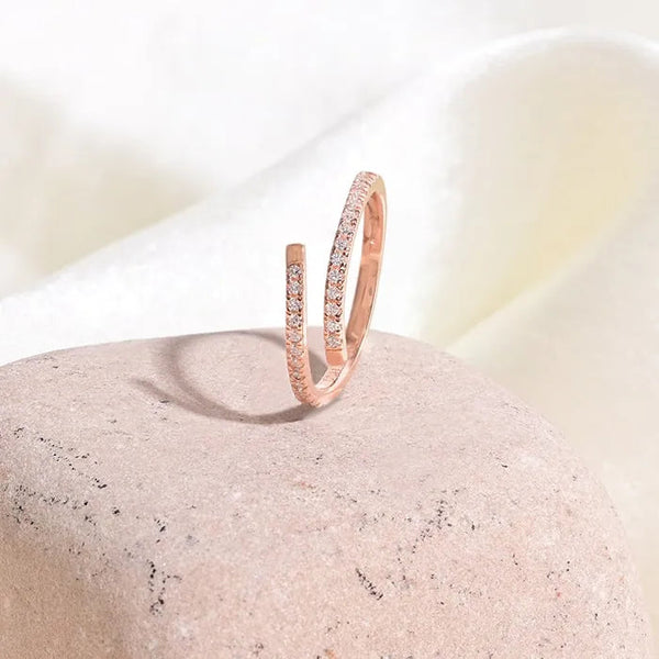 Twin Swirl Harmony Ring