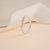 Row-Set Silver Band Ring