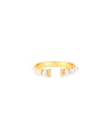 Pearl Crown Open Ring