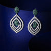 Layered CZ Motif Earrings