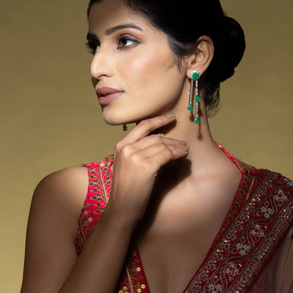 Emerald Drop Earrings