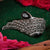 Winged Elegance Oxidised Silver Ring